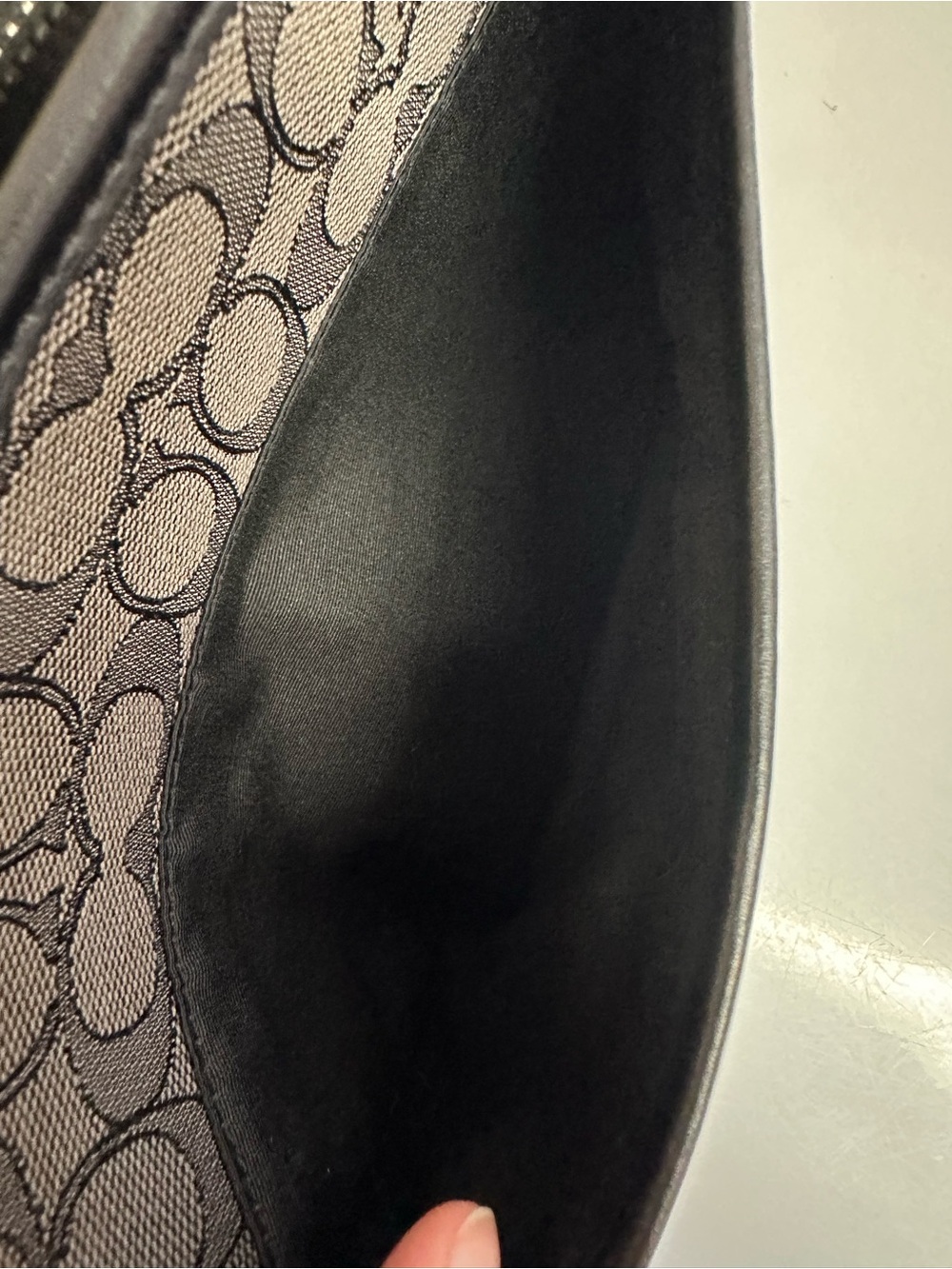 Coach Signature Jacquard Canvas Outline File Crossbody Bag - Picture 11 of 12